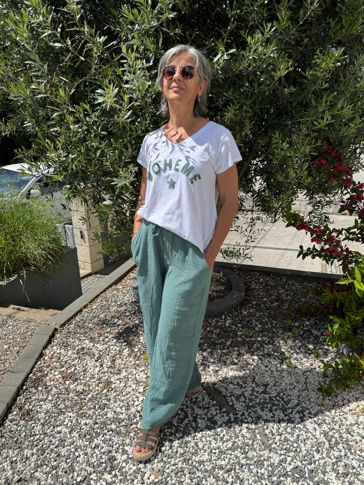 Pantalon « céladon »