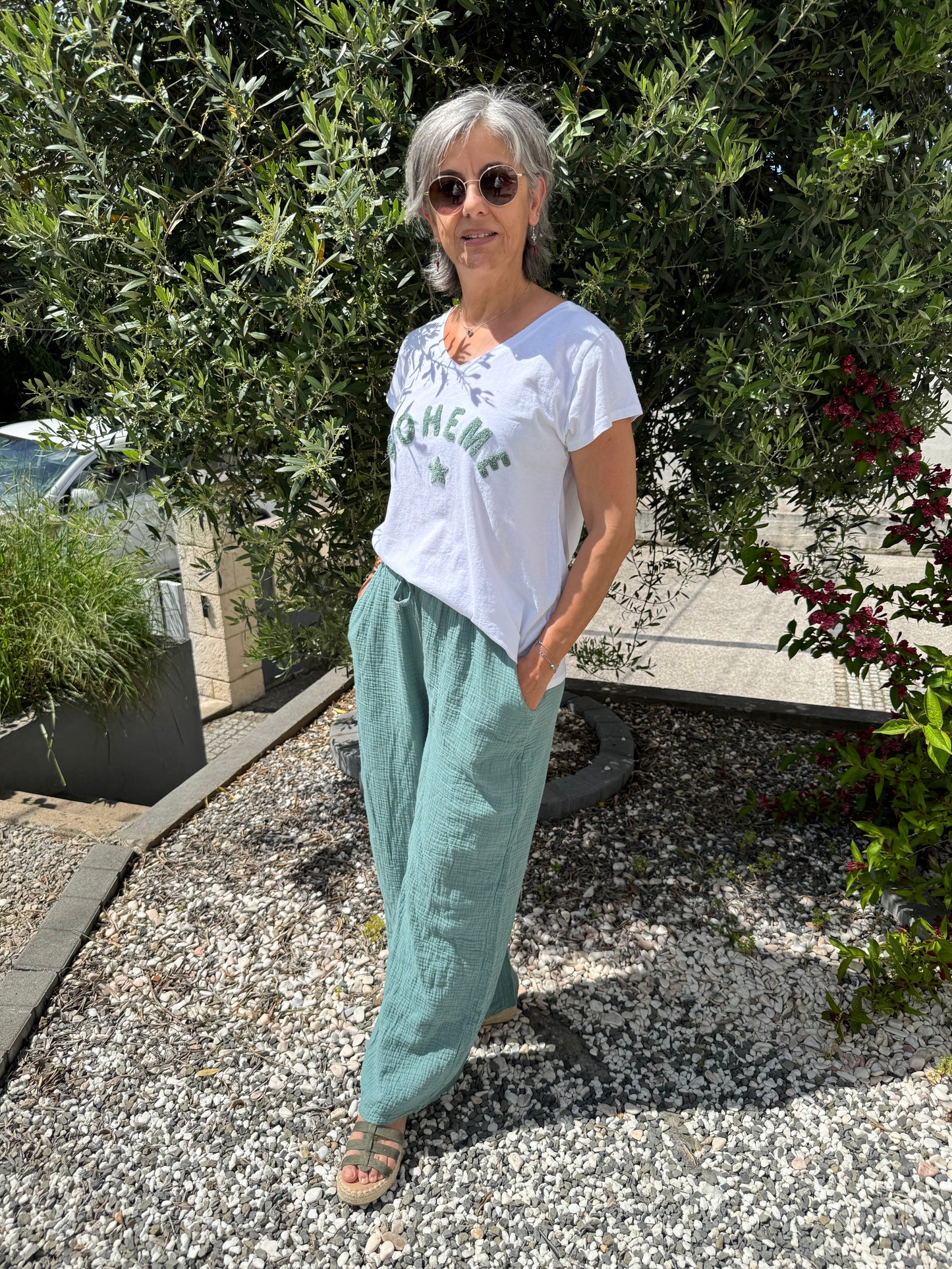 Pantalon « céladon »
