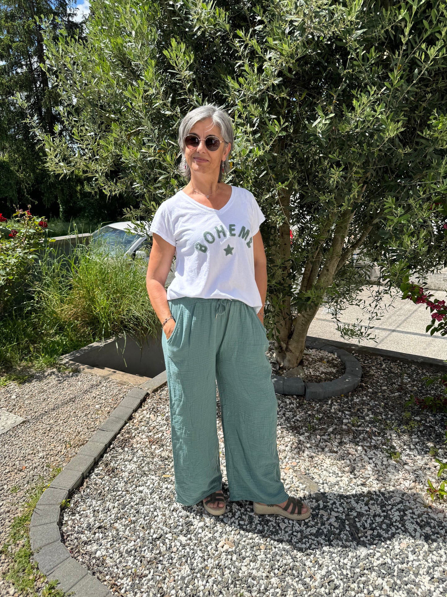 Pantalon « céladon »