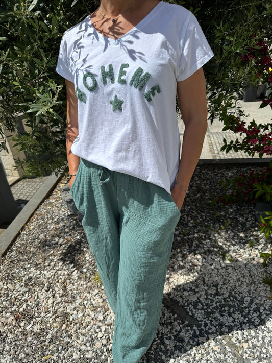 Pantalon « céladon »
